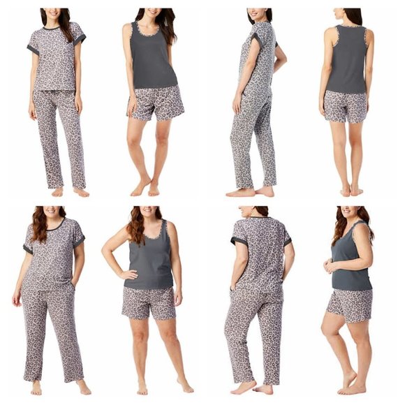 Gray NWT Lucky Brand Ladies' 4-Piece‎ Pajama Set